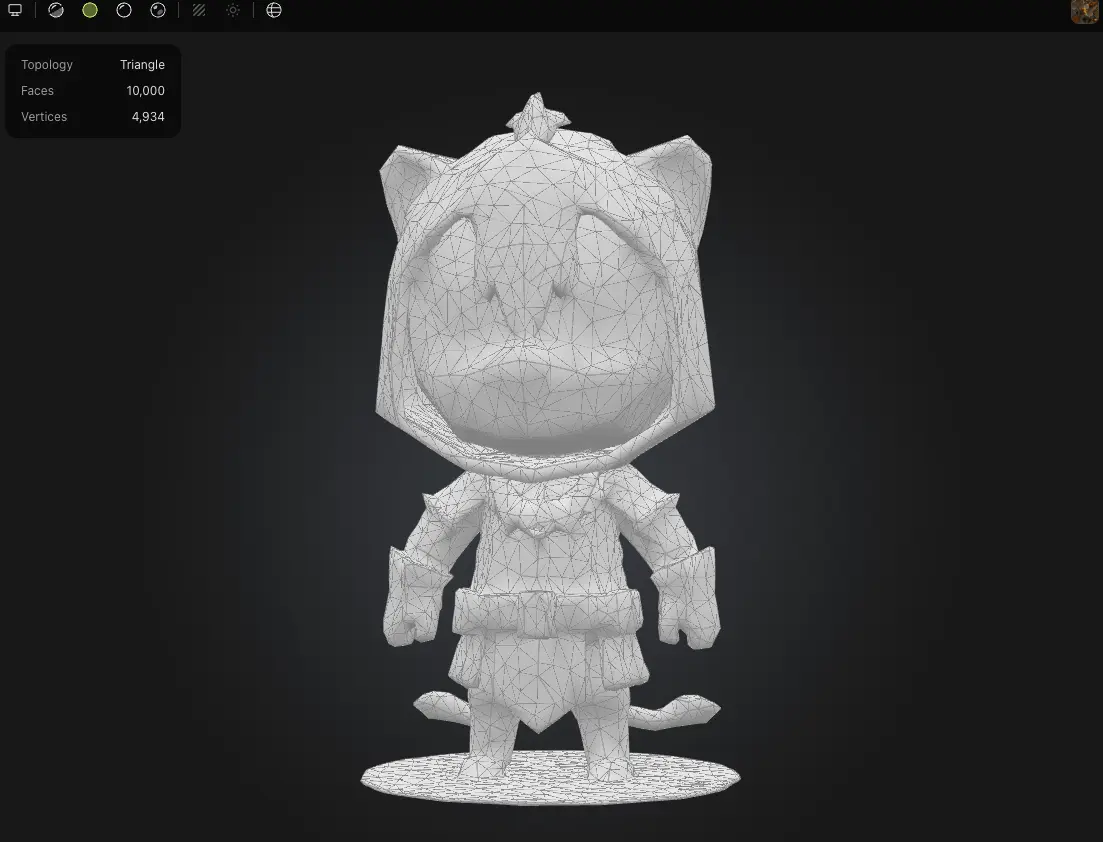 Polygonal mesh topology examples